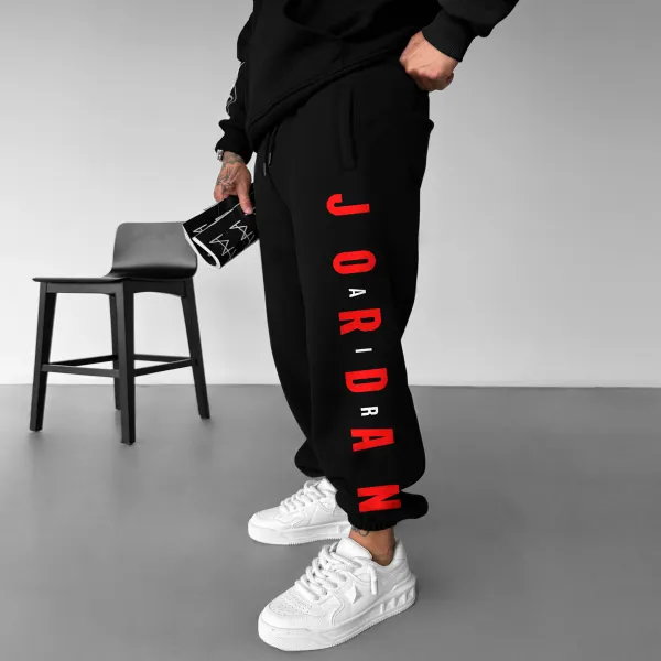 Men's Street Style Basketball Print Sweatpants - Cotosen.com
