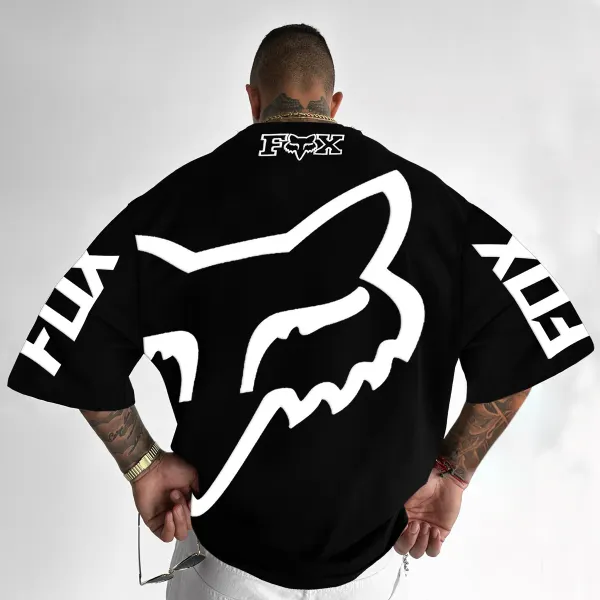 Oversize Racing Print Tee - Trisunshine.com 