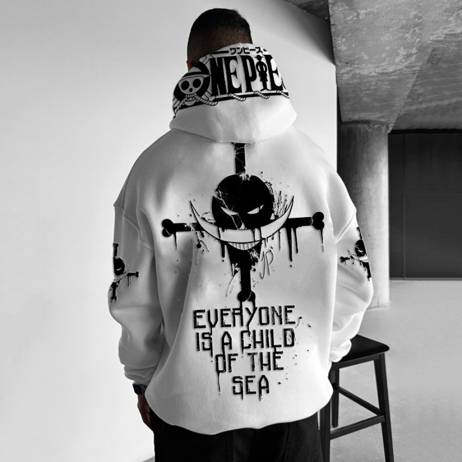 

Men's Stereoscopic Cartoon Letter Printed Sweater