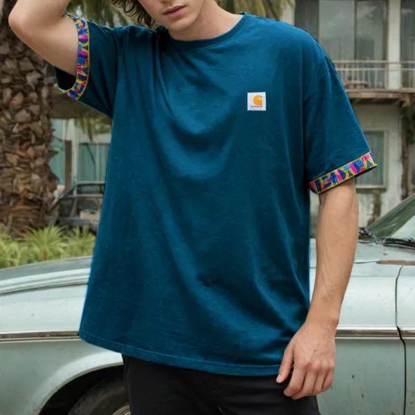 Retro Surf T-Shirt Unisex Street Retro Skateboard T-Shirt Only TWD699 - Wayrates.com 