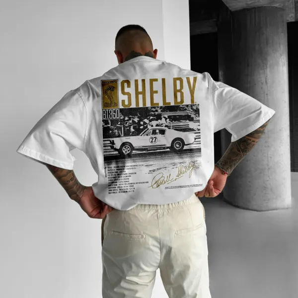 Retro Racing Poster Printed T-shirt - Trisunshine.com 