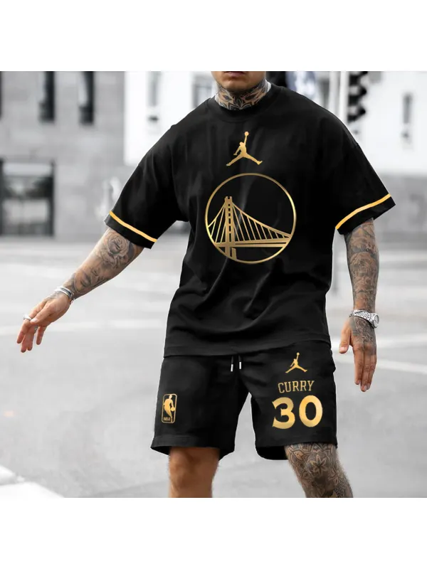 Men's WR Basketball Printed Jersey Sports Shorts Suit - Ootdmw.com 