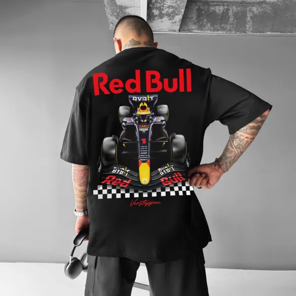 Unisex Casual F1 Racing Print T-shirt - Trisunshine.com 