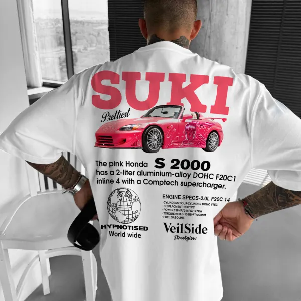 Unisex Casual S2000 Sports Car Printed T-shirt - Trisunshine.com 