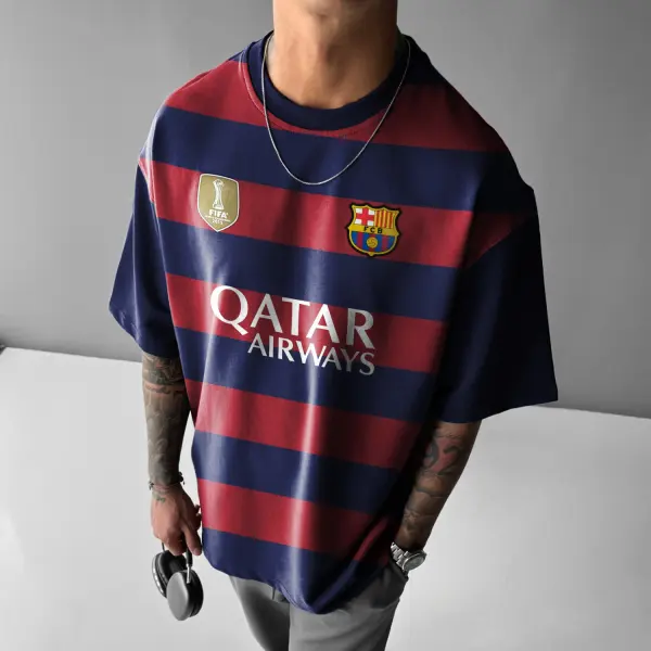 Extra Large FCB Striped Tee - Trisunshine.com 