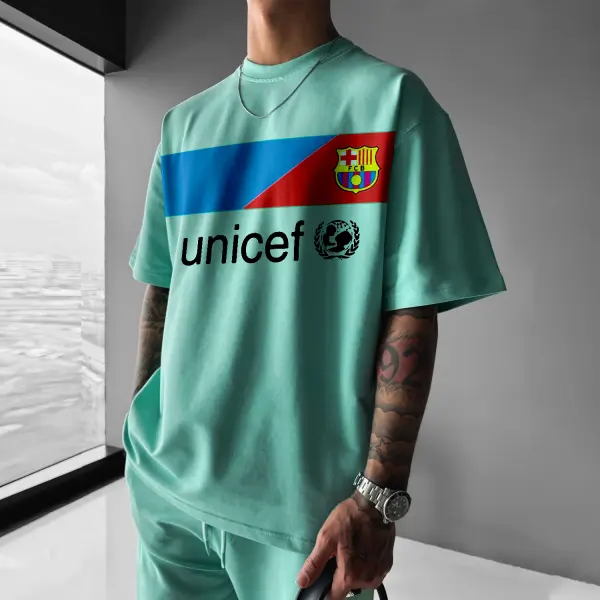 Oversized Barcelona Graphic Tee - Trisunshine.com 