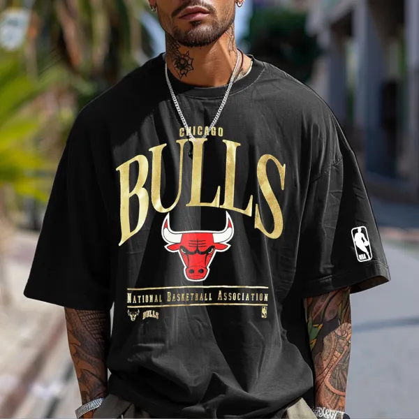Unisex Vintage Chicago Basketball Print T-shirt - Trisunshine.com 