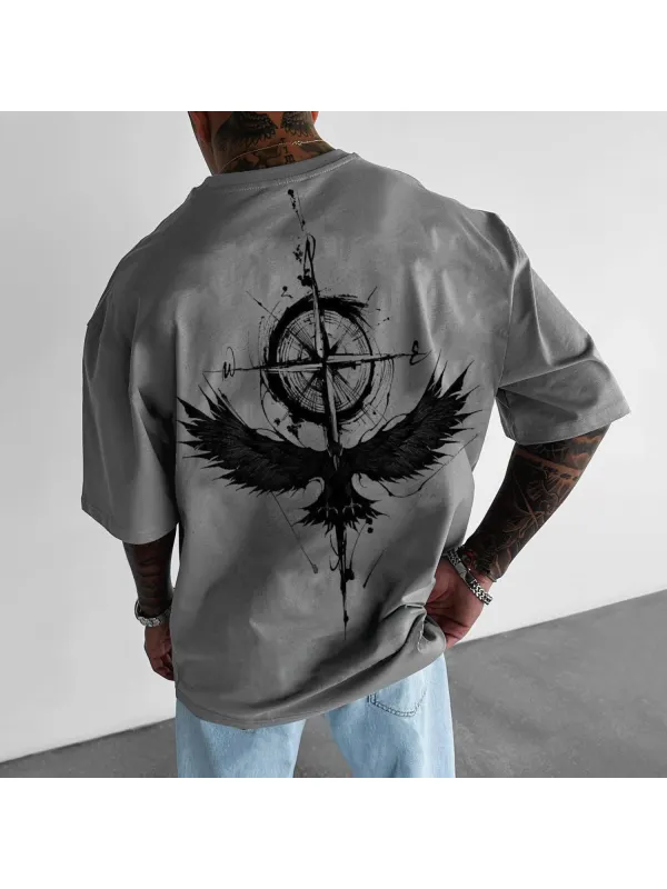 Men's Religious Totem Printed T-shirt - Aptkoi.com 