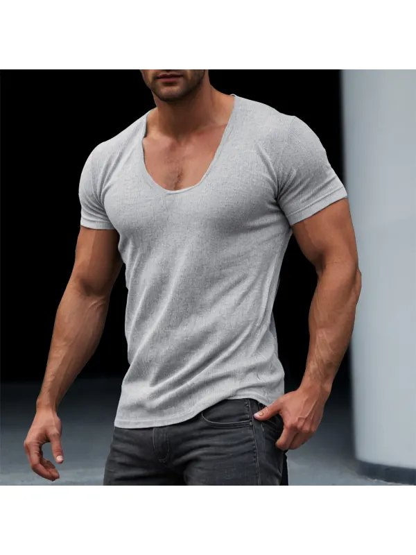Men's Fitness Tight T-shirt - Ootdmw.com 