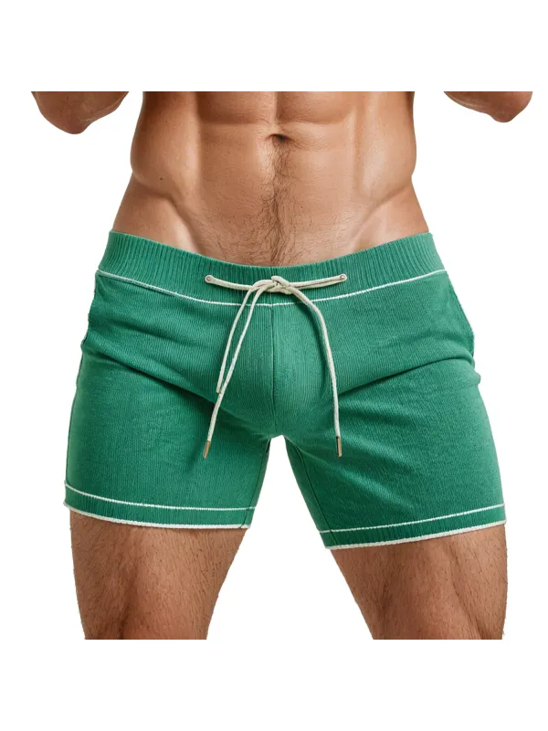 Men's Casual Contrast Shorts - Localziv.com 