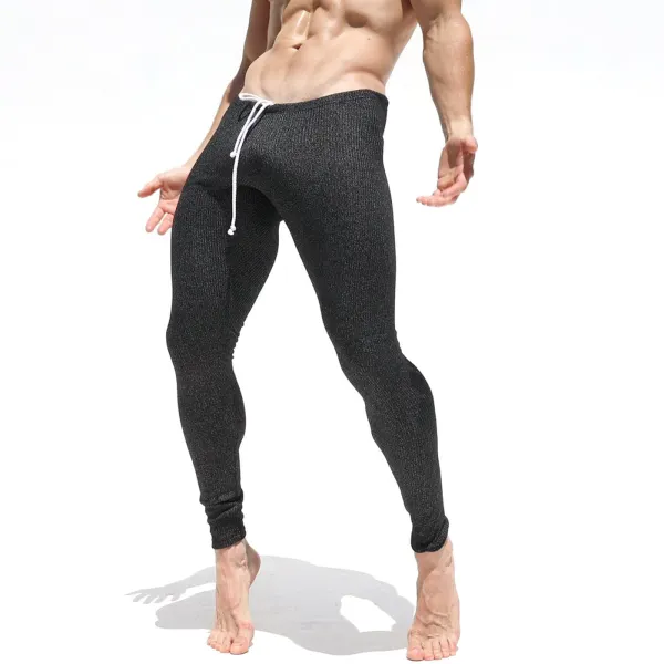 Men's Casual Stretch Rib Knit Trousers - Yiyistories.com 