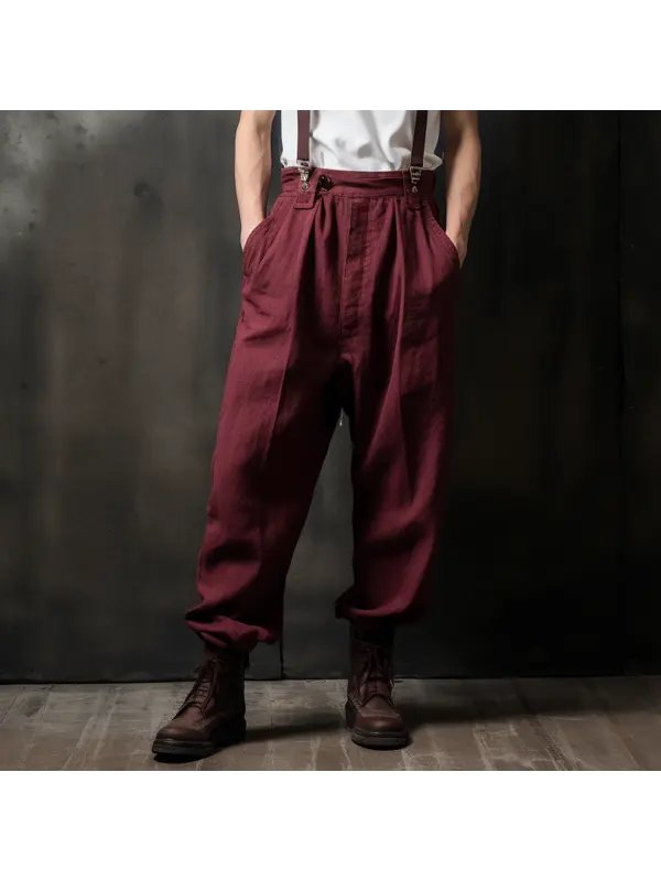 Men's Linen Suspenders - Ininrubyclub.com 