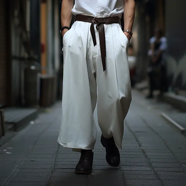 Men's Oversized Wide Leg Pants - Keymimi.com 