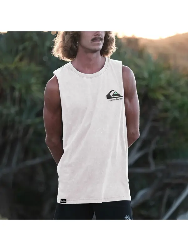 Men's Vintage Surf Sleeveless - Localziv.com 