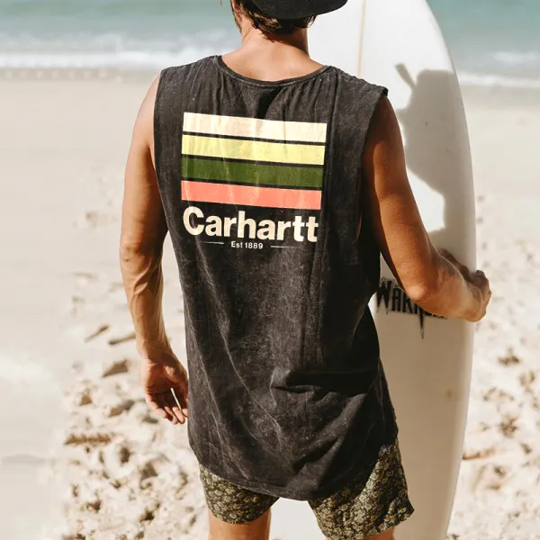 Men's Casual Retro Printed Surf Vest - Trisunshine.com 