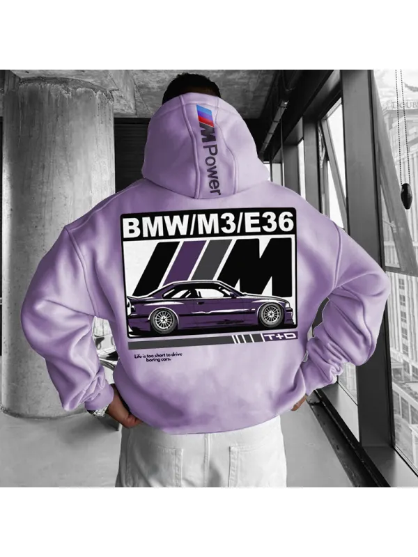 Casual Racing Poster Print Hoodie - Shopyiyistories.com 