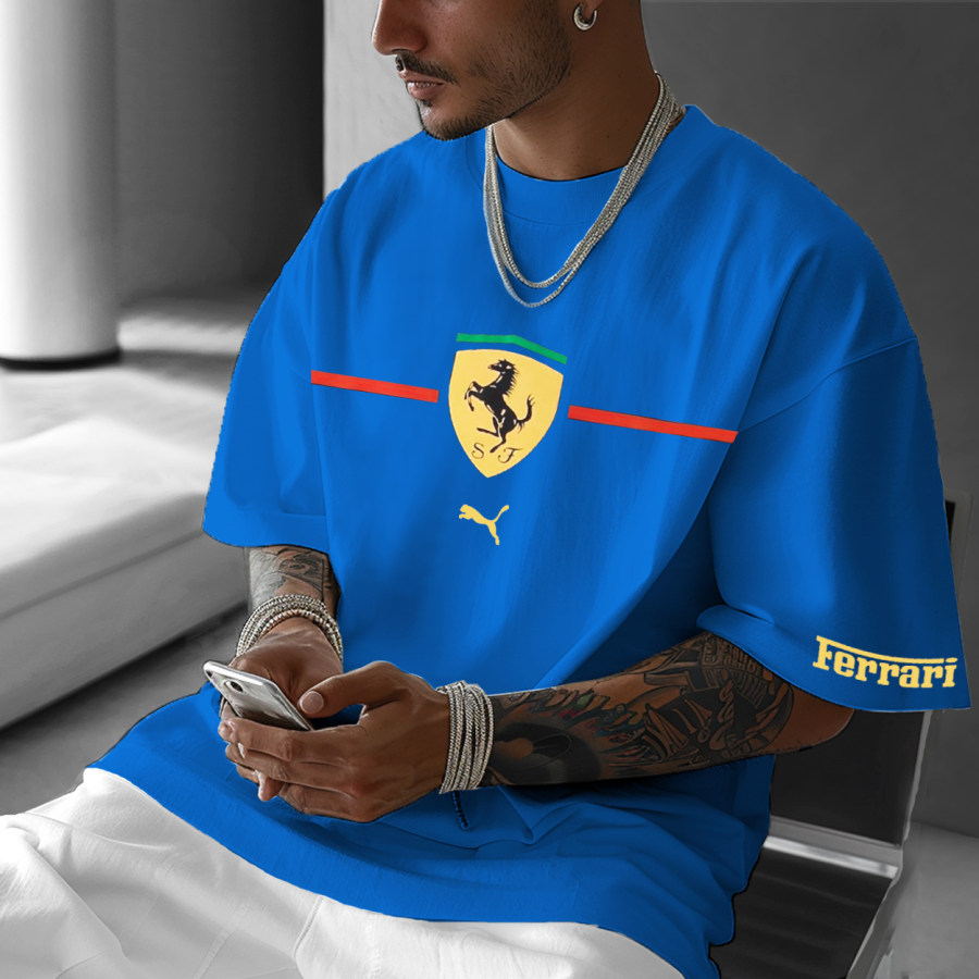 

Unisex Racing Car Printed Oversized T-shirt