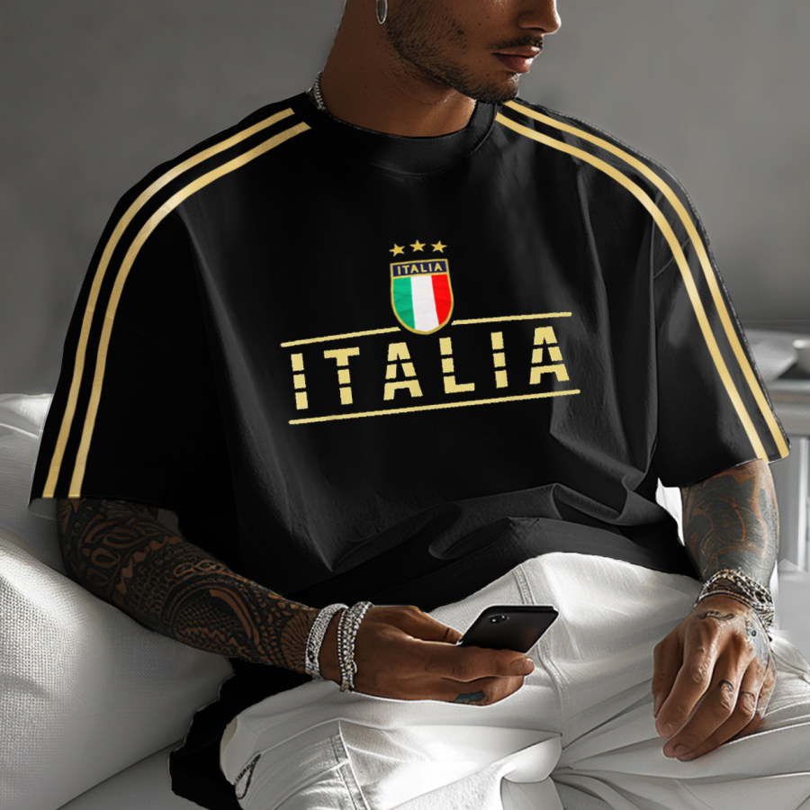 

Unisex Vintage Italian Football Sports Y2K Oversized T-shirt