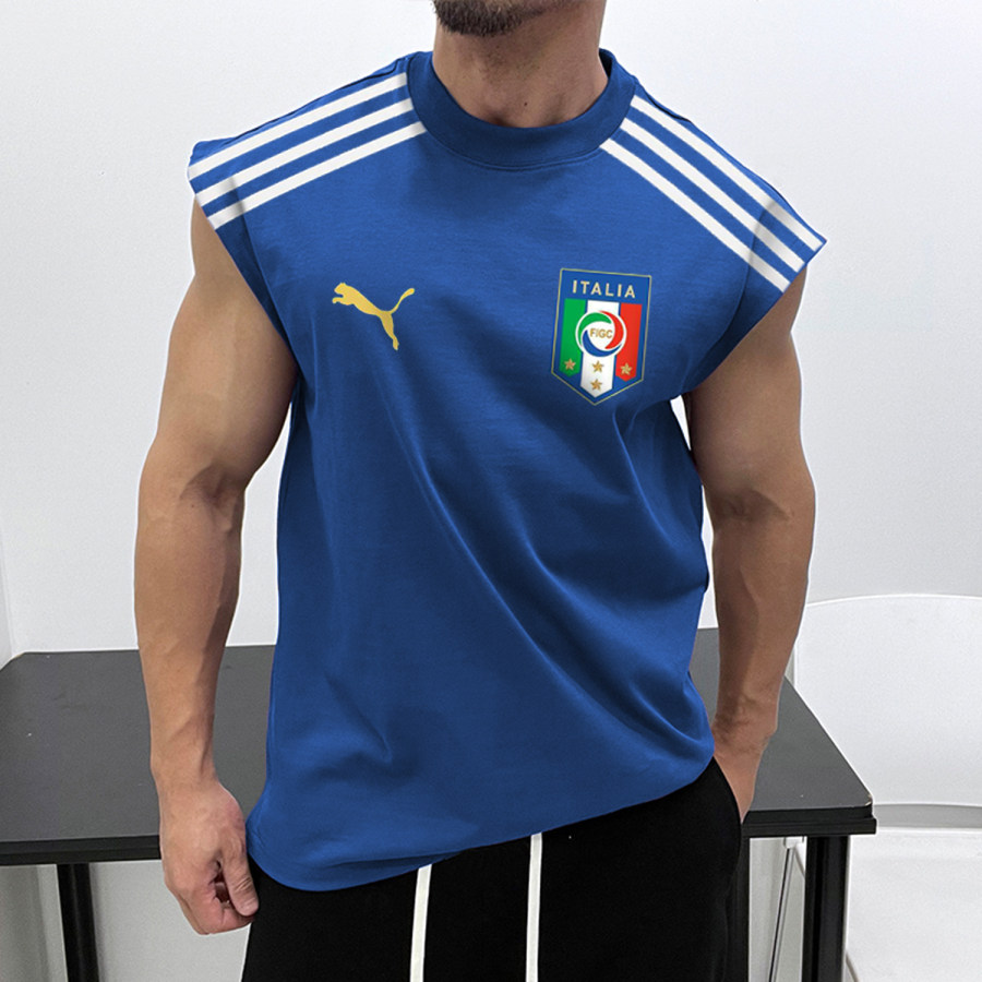 

Men's Fitness And Leisure Printed Vest