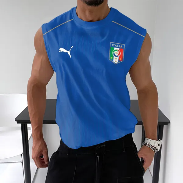 Men's Minimalist Team Printed Vest - Cotosen.com