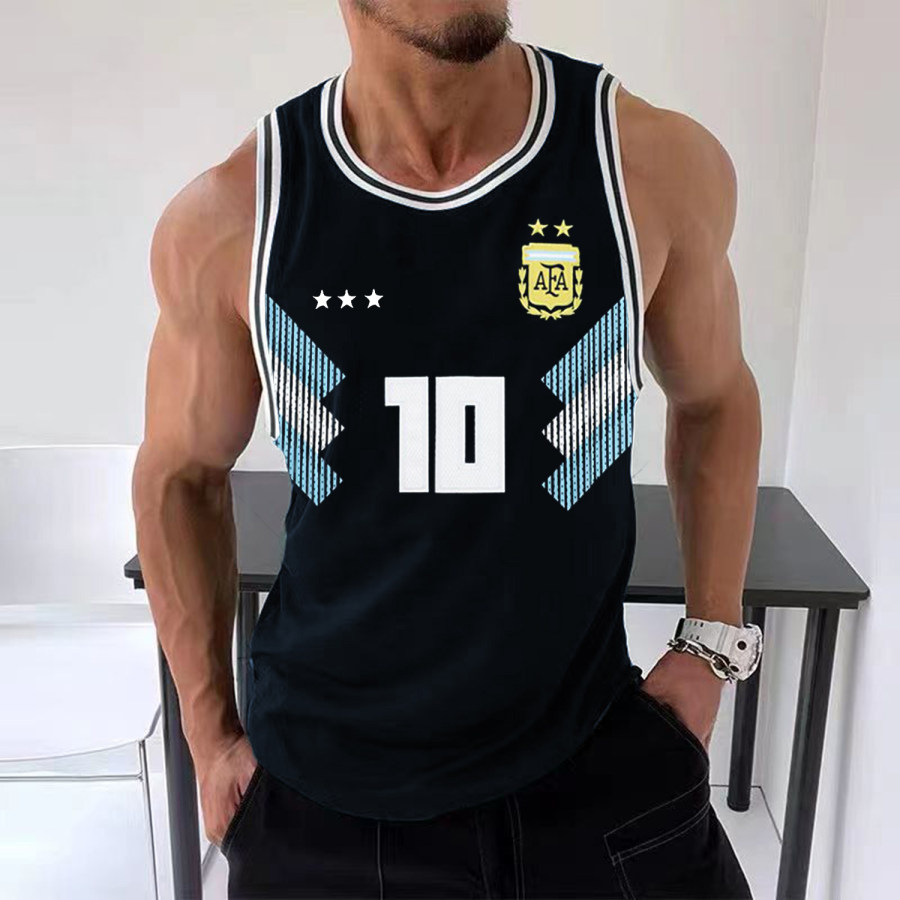 

Men's Fitness And Leisure Printed Vest