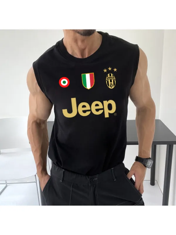 Men's Casual Vest Football Print Vest - Anrider.com 