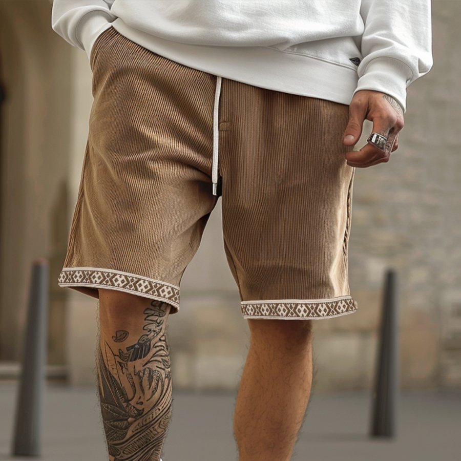 

Casual Vintage Men's Corduroy Shorts