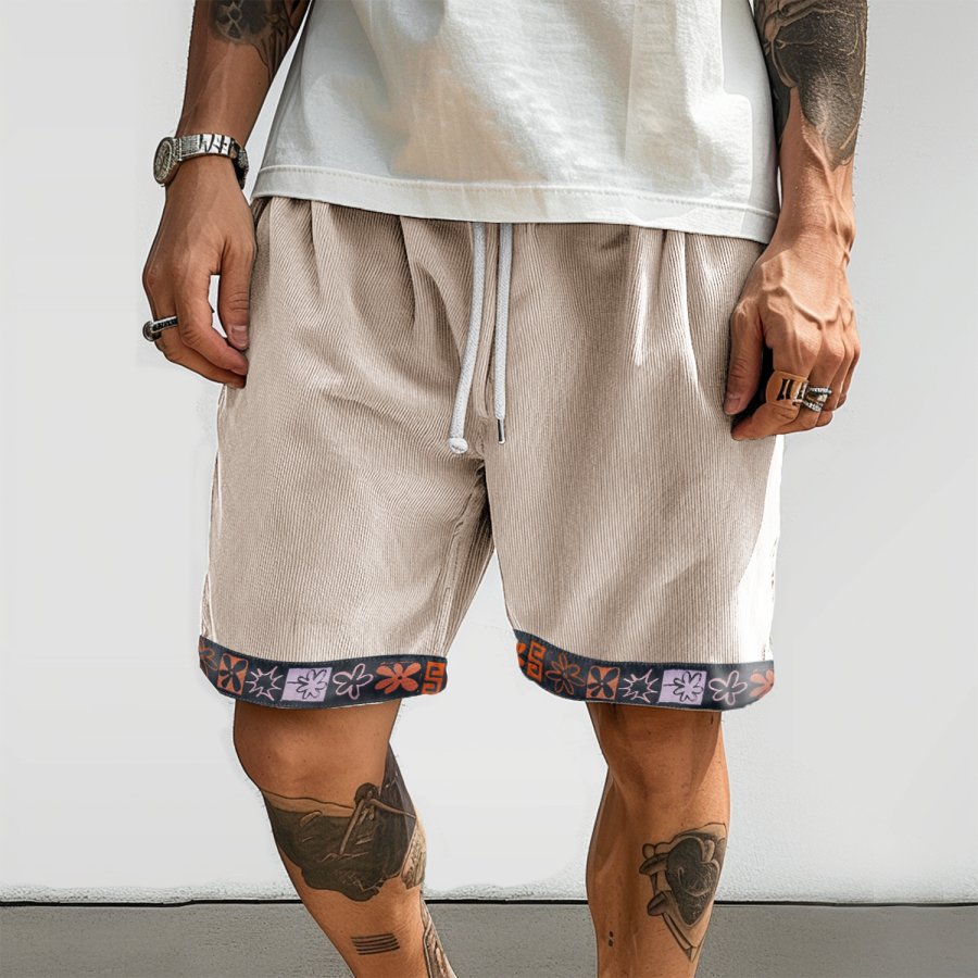 

Men's Corduroy Drawstring Shorts