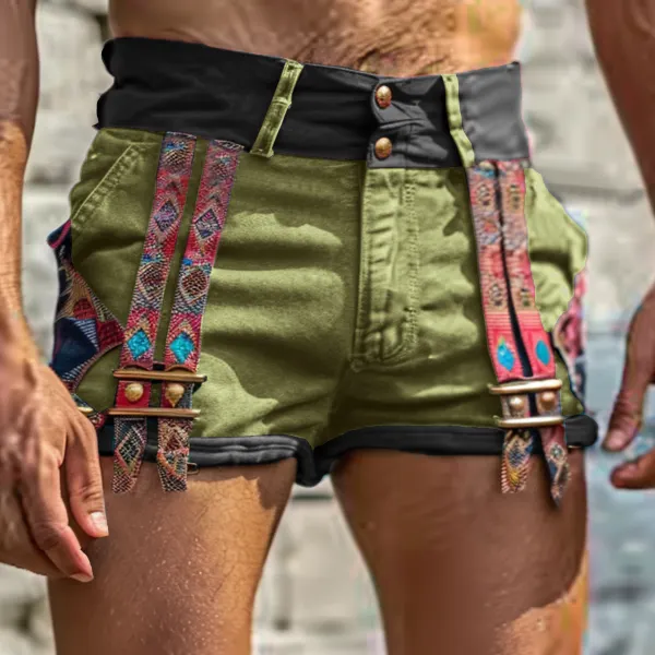 Men's Holiday Ethnic Casual Hot Shorts - Keymimi.com 