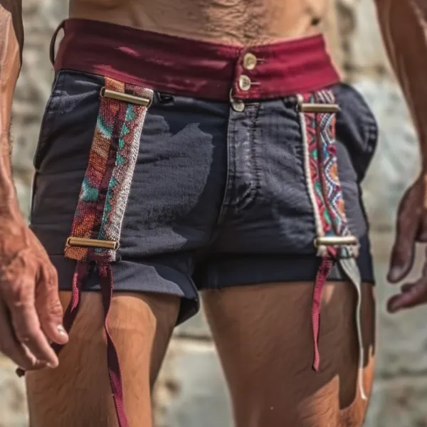 Men's Holiday Ethnic Hot Shorts - Menilyshop.com 