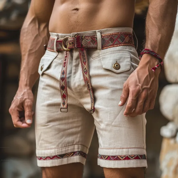 Men's Bohemian Casual Work Shorts - Albionstyle.com 