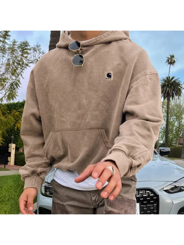 Vintage Unisex Pritn Hoodie Sweatshirt - Aptkoi.com 