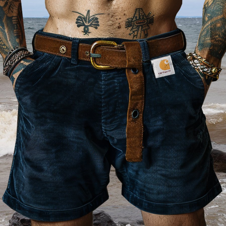 

Men's Vintage Corduroy Shorts Surf Shorts