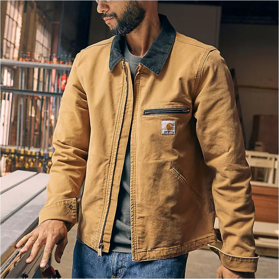 

Men's Outdoor Vintage Multi Pocket Lapel Collar Work Jacket
