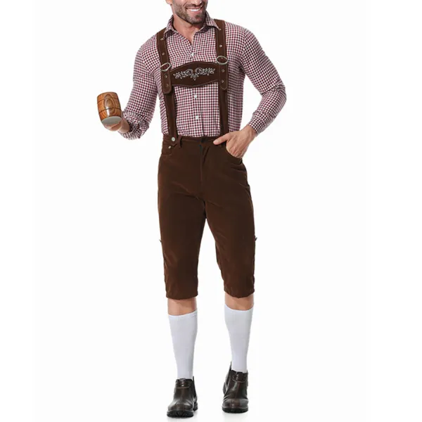 Men's German Oktoberfest Plaid Suit - Menilyshop.com 