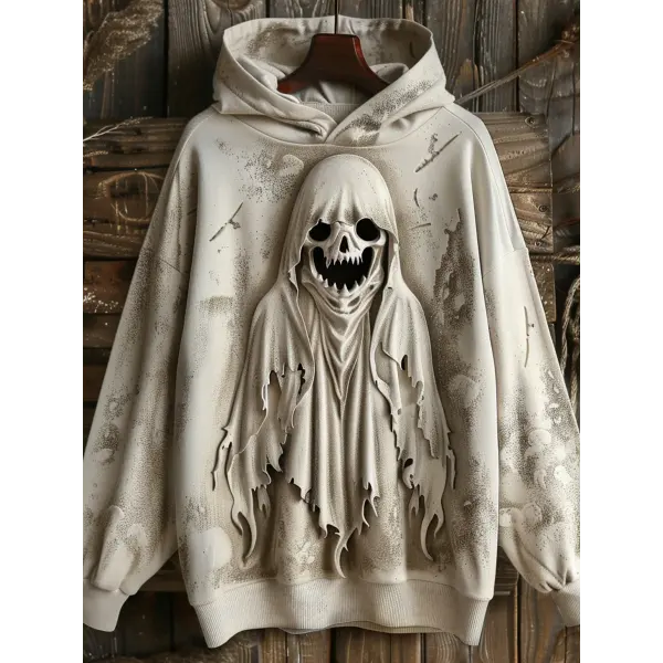 3D Ghost Print Hoodie - Ootdyouth.com 