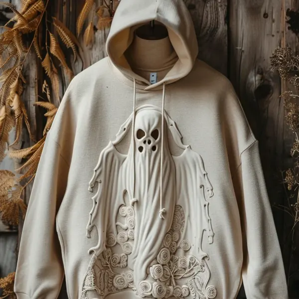 Three-dimensional Little Ghost Printed Hoodie - Trisunshine.com 