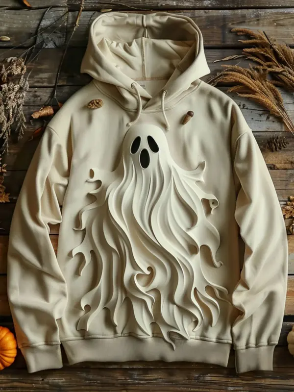 3D Ghost Print Hoodie - Ootdmw.com 