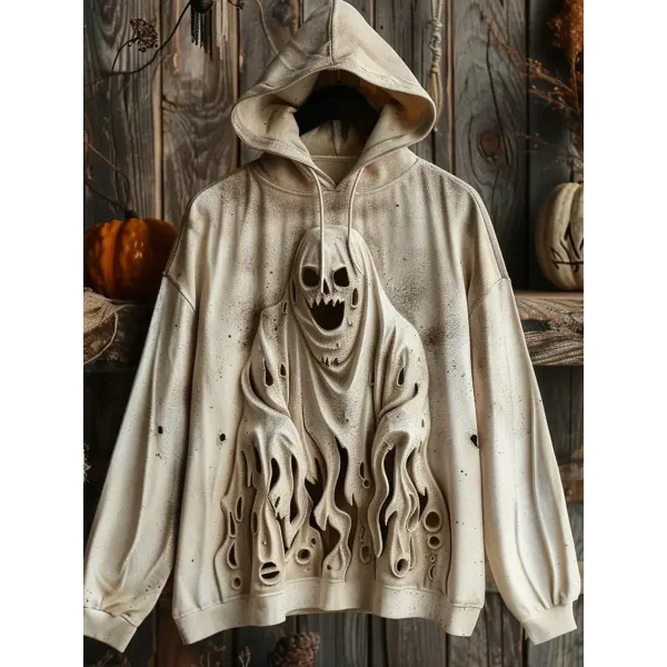 3D Ghost Print Hoodie - Spiretime.com 