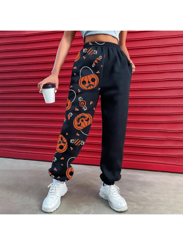 Fun Skull Pattern Casual Pants Women's Jogging Pants - Localziv.com 
