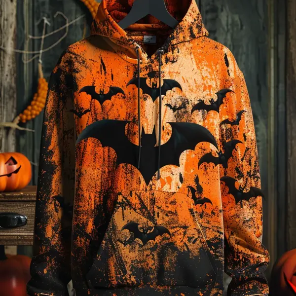 Bat Print Hoodie - Trisunshine.com 