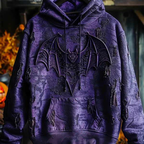 Bat Print Hoodie - Trisunshine.com 