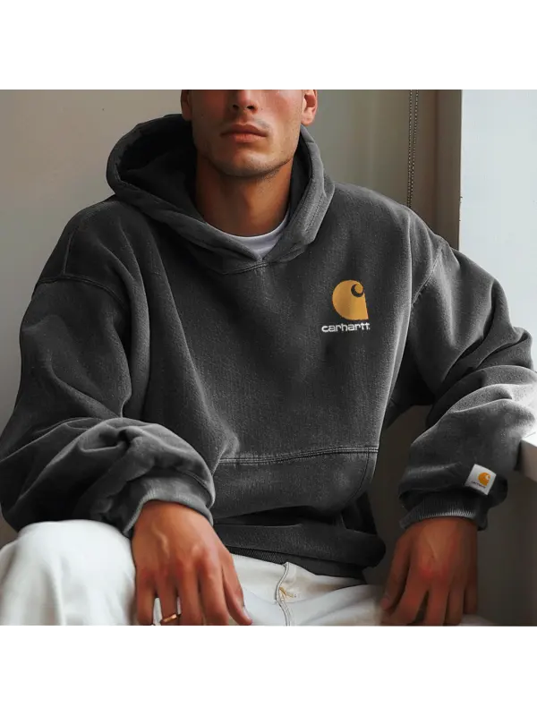 Unisex Vintage Letter Simple Casual Hoodie - Ootdmw.com 