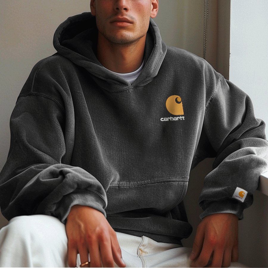 

Unisex Vintage Letter Simple Casual Hoodie