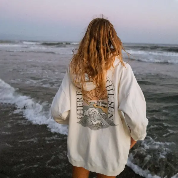 Women's Vintage Holiday Print Sweatshirt - Trisunshine.com 