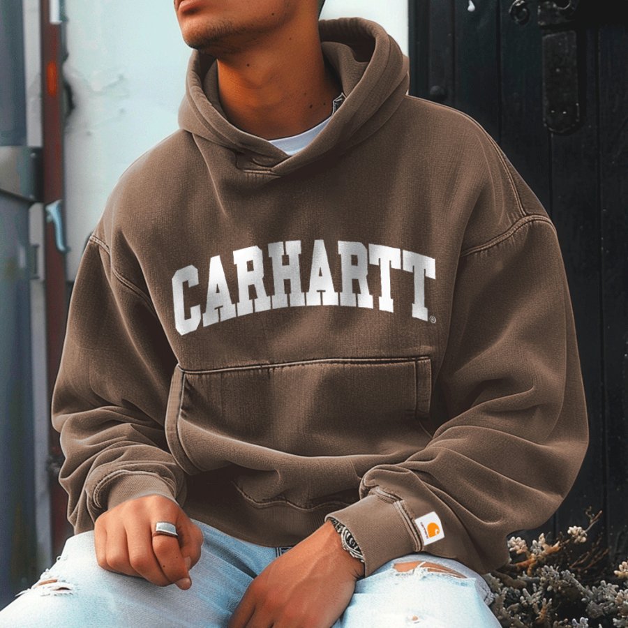 

Unisex Vintage Letter Casual College Hoodie