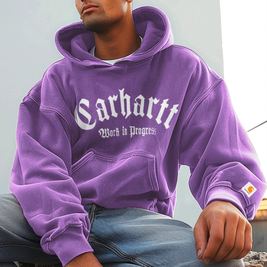 

Unisex Vintage Letter Casual Hoodie