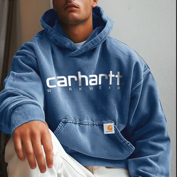 Unisex Vintage Letter Printed College Hoodie - Wayrates.com 