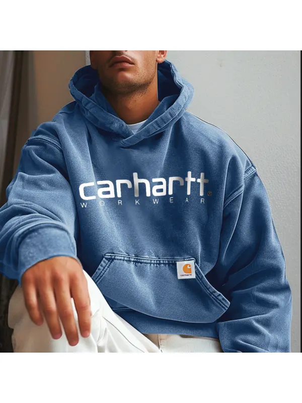 Unisex Vintage Letter Printed College Hoodie - Ootdmw.com 