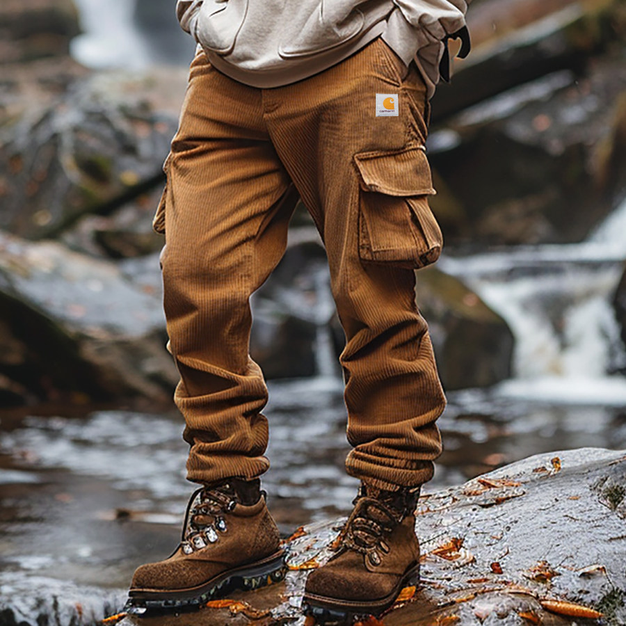 

Vintage Outdoor Men's Corduroy Overalls Trousers